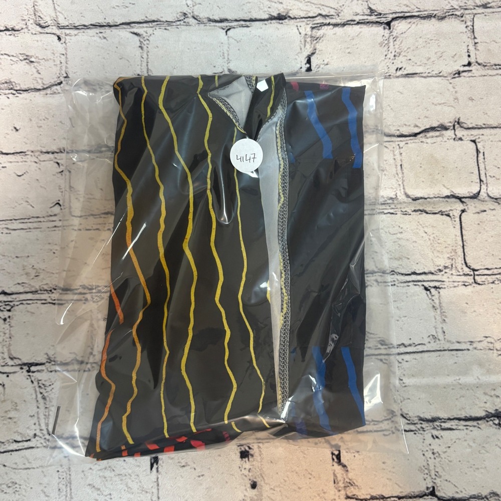 Billabong Airlite Sundays Mens 33 Board Shorts Black Rainbow Wave Stripe Swim - Picture 7 of 7